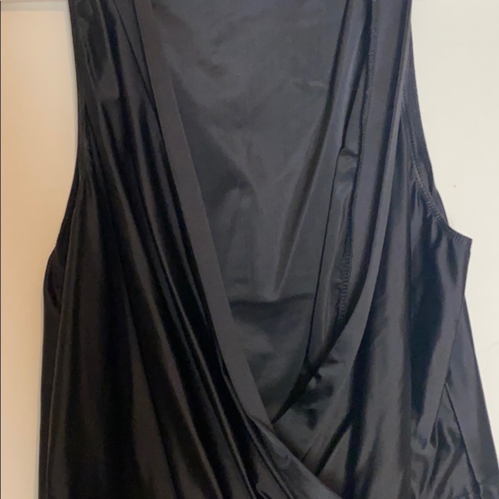 G X F Intimates Black Open Front Bodysuit